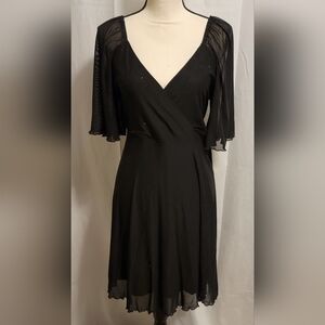 Plus Size Glitter Mesh Dress